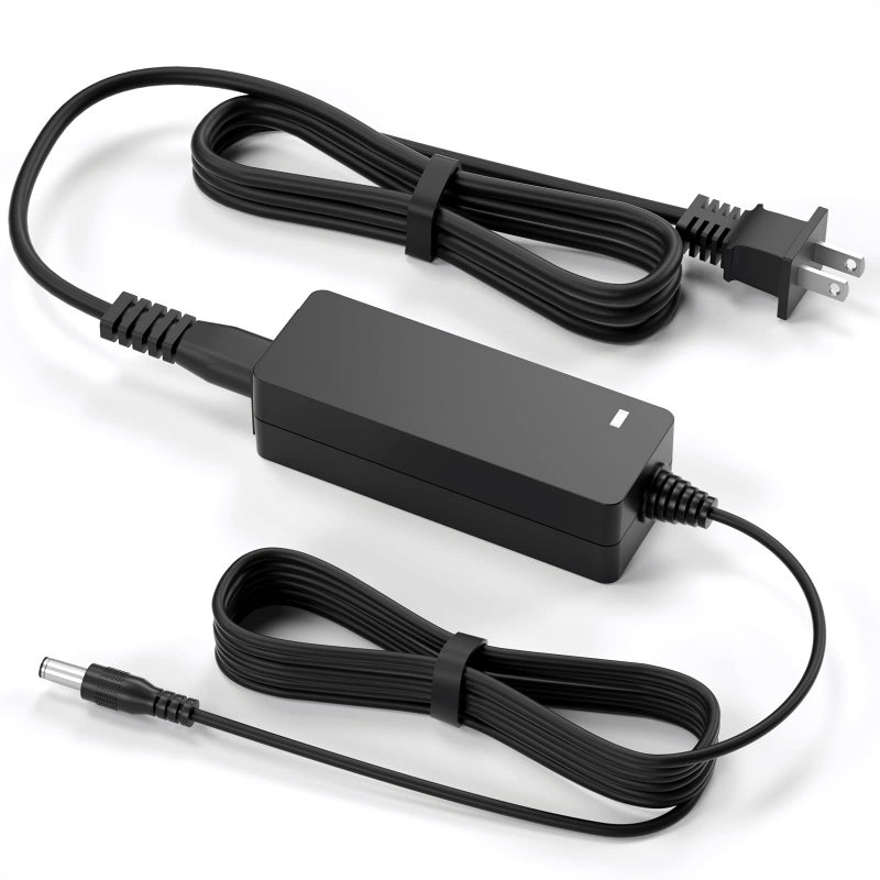VHBW Replacment for LG Monitor Power Cord 19V DC Power Supply for LG Electronics 27" 24" 23" 22" 20" 19" LCD LED HD TV Monitor Widescreen Power Adapter Cord - Image 1